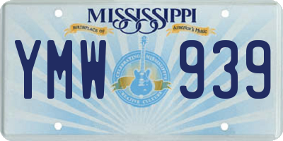 MS license plate YMW939