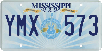 MS license plate YMX573