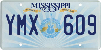 MS license plate YMX609