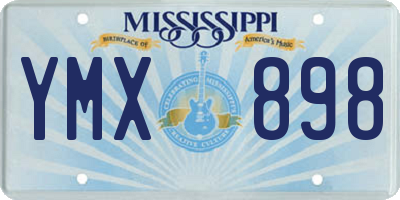 MS license plate YMX898