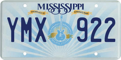 MS license plate YMX922