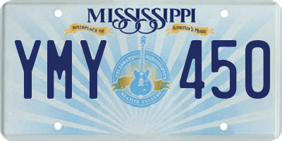 MS license plate YMY450