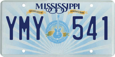 MS license plate YMY541