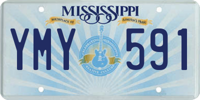 MS license plate YMY591