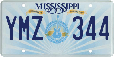 MS license plate YMZ344