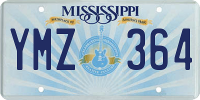 MS license plate YMZ364