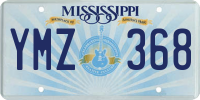 MS license plate YMZ368