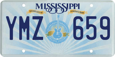 MS license plate YMZ659