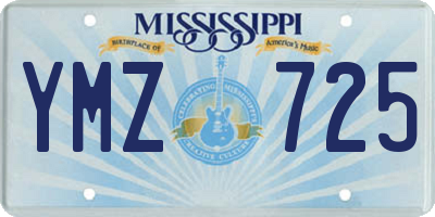 MS license plate YMZ725