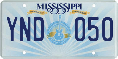 MS license plate YND050