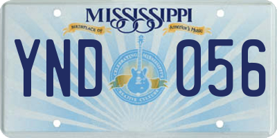MS license plate YND056