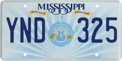 MS license plate YND325