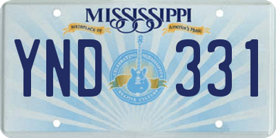 MS license plate YND331