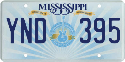 MS license plate YND395