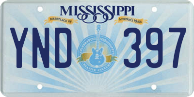MS license plate YND397