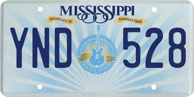MS license plate YND528
