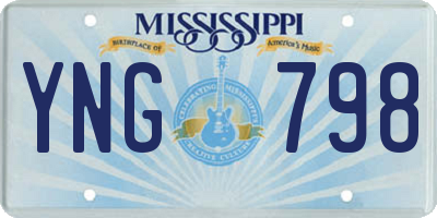MS license plate YNG798