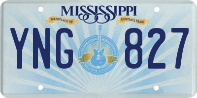 MS license plate YNG827