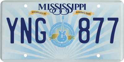 MS license plate YNG877