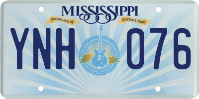 MS license plate YNH076
