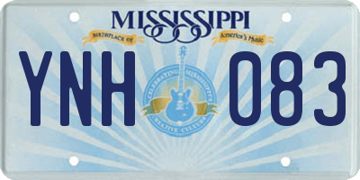MS license plate YNH083