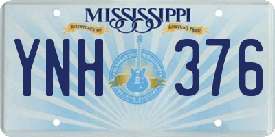 MS license plate YNH376