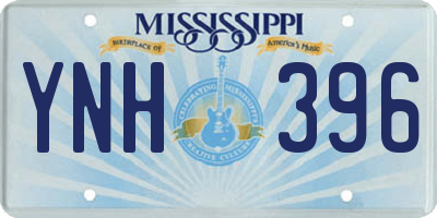 MS license plate YNH396