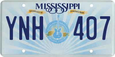 MS license plate YNH407