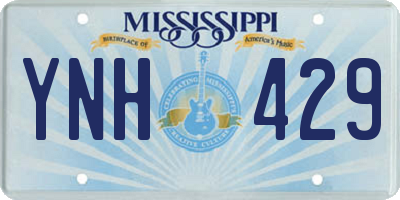 MS license plate YNH429