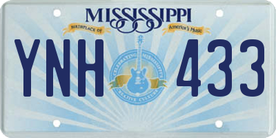 MS license plate YNH433