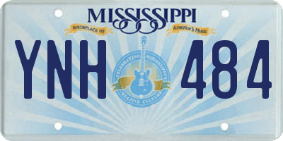MS license plate YNH484
