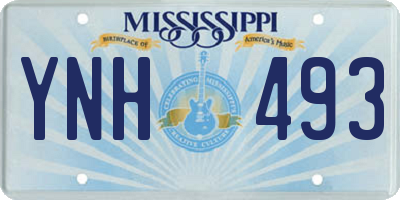 MS license plate YNH493