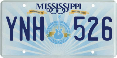 MS license plate YNH526