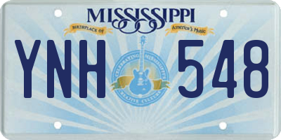 MS license plate YNH548