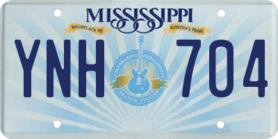 MS license plate YNH704