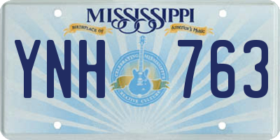MS license plate YNH763