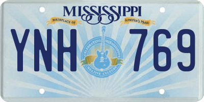 MS license plate YNH769