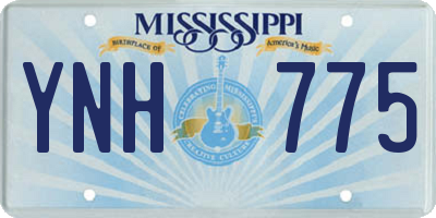 MS license plate YNH775