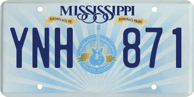 MS license plate YNH871