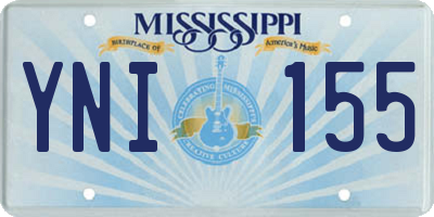 MS license plate YNI155