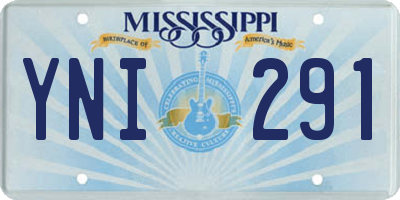 MS license plate YNI291