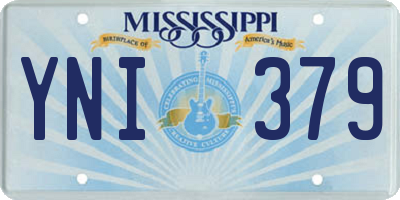 MS license plate YNI379