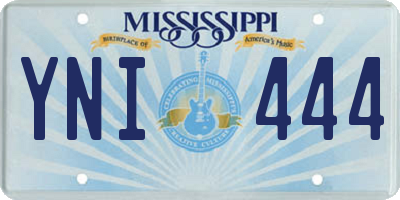MS license plate YNI444