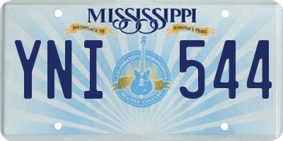 MS license plate YNI544