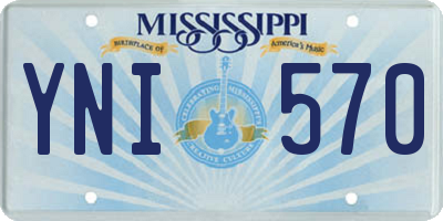 MS license plate YNI570