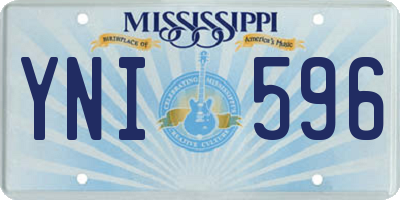 MS license plate YNI596