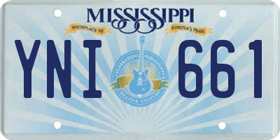 MS license plate YNI661
