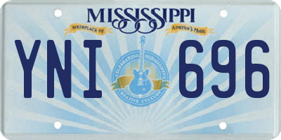 MS license plate YNI696