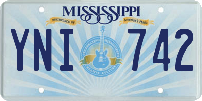 MS license plate YNI742