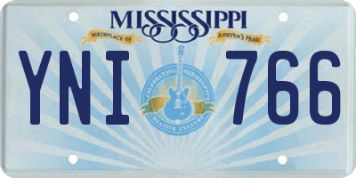 MS license plate YNI766